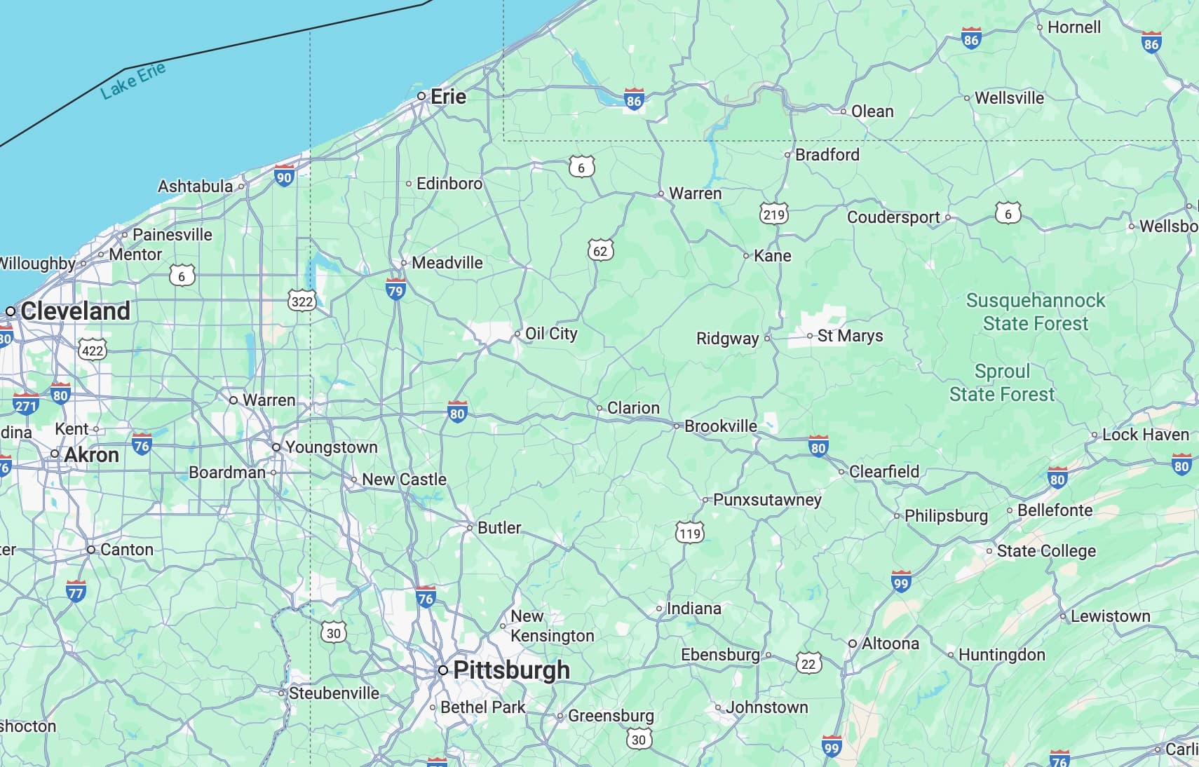 Service Area Map